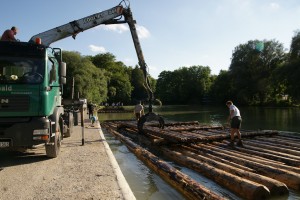 In 15 Minuten ist das Floß abgebaut!